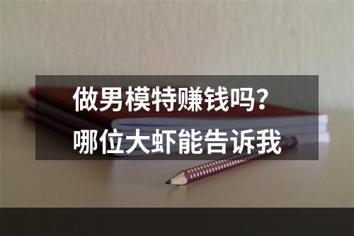 做男模特赚钱吗？哪位大虾能告诉我