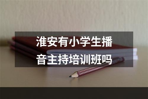 淮安有小学生播音主持培训班吗