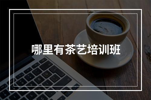 哪里有茶艺培训班