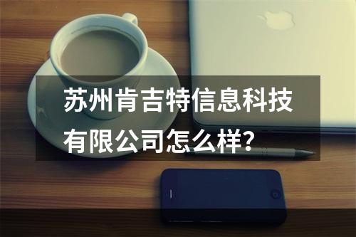 苏州肯吉特信息科技有限公司怎么样？