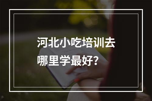 河北小吃培训去哪里学最好？