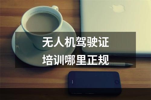 无人机驾驶证培训哪里正规