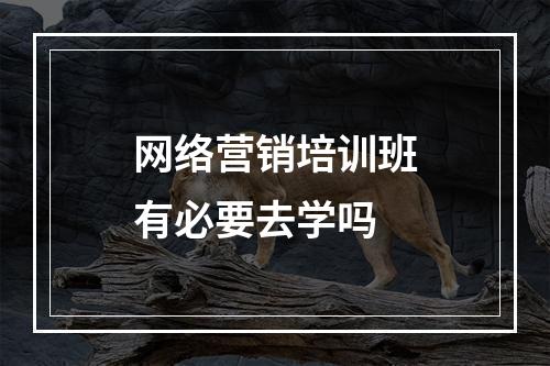 网络营销培训班有必要去学吗