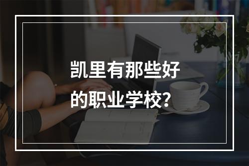 凯里有那些好的职业学校？