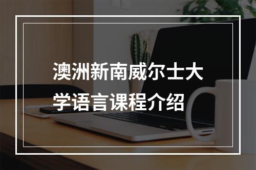 澳洲新南威尔士大学语言课程介绍