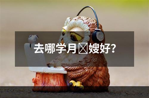 去哪学月‎嫂好？