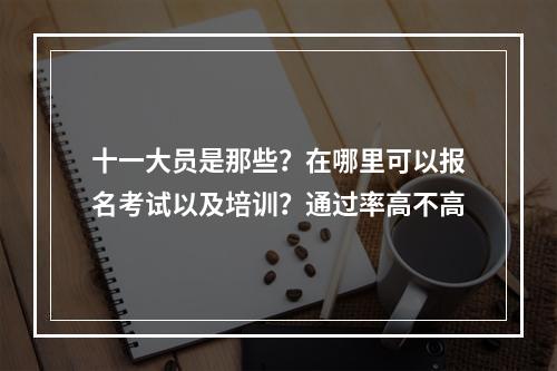 十一大员是那些？在哪里可以报名考试以及培训？通过率高不高