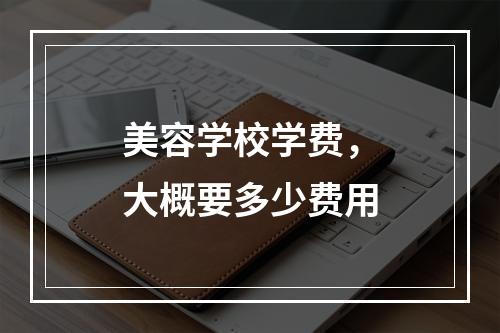 美容学校学费，大概要多少费用