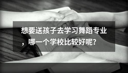 想要送孩子去学习舞蹈专业，哪一个学校比较好呢？