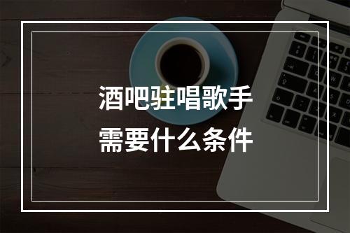 酒吧驻唱歌手需要什么条件