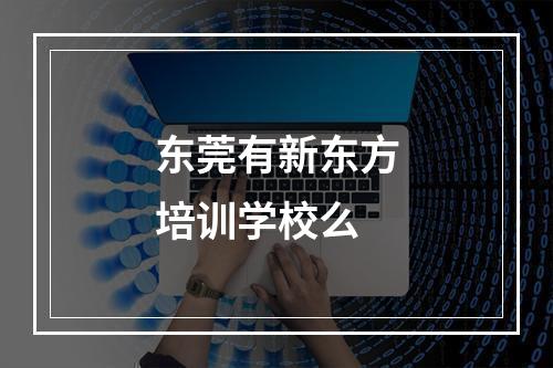 东莞有新东方培训学校么