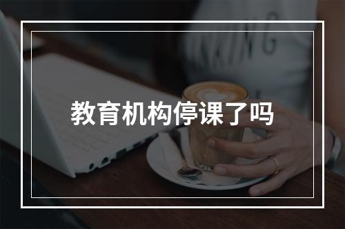 教育机构停课了吗