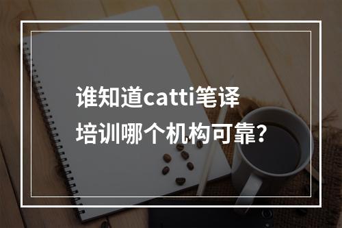 谁知道catti笔译培训哪个机构可靠？