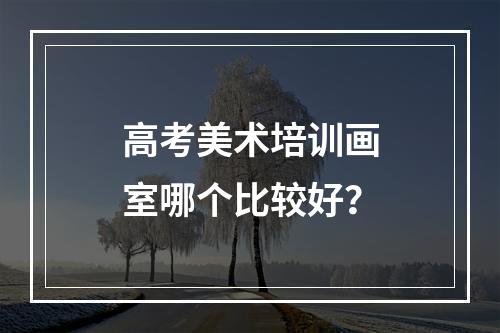 高考美术培训画室哪个比较好？