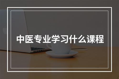 中医专业学习什么课程