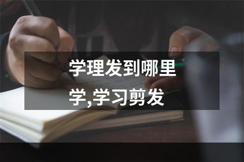 学理发到哪里学,学习剪发