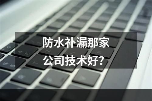 防水补漏那家公司技术好？