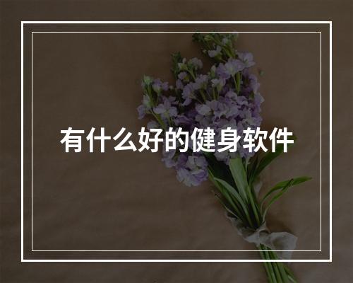 有什么好的健身软件