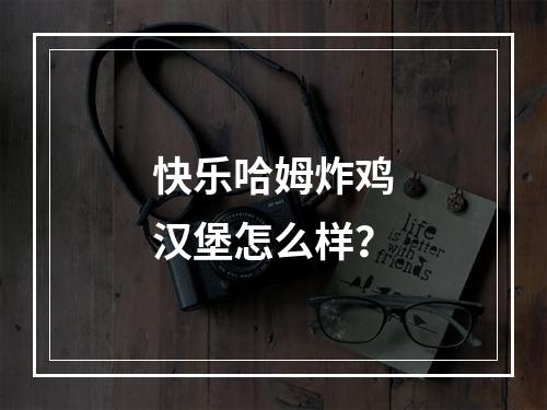 快乐哈姆炸鸡汉堡怎么样？