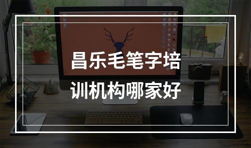 昌乐毛笔字培训机构哪家好