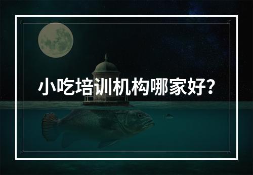 小吃培训机构哪家好？