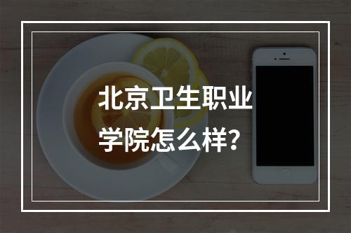 北京卫生职业学院怎么样？