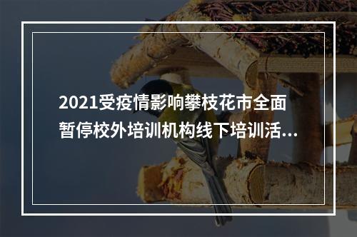 2021受疫情影响攀枝花市全面暂停校外培训机构线下培训活动