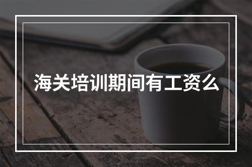 海关培训期间有工资么