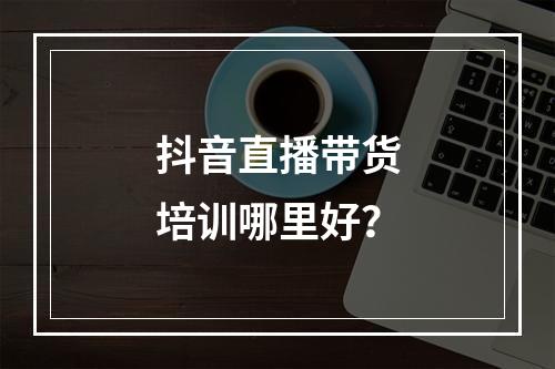 抖音直播带货培训哪里好？