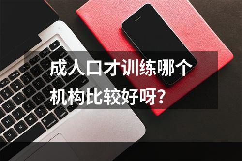 成人口才训练哪个机构比较好呀？