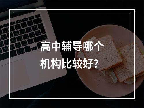 高中辅导哪个机构比较好？