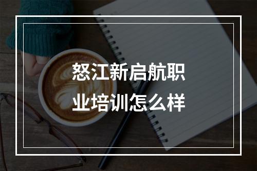 怒江新启航职业培训怎么样