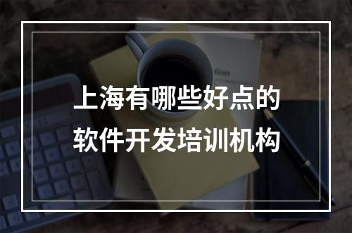 上海有哪些好点的软件开发培训机构