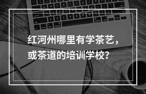 红河州哪里有学茶艺，或茶道的培训学校？