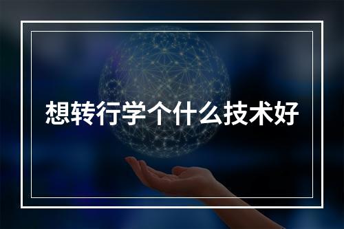 想转行学个什么技术好