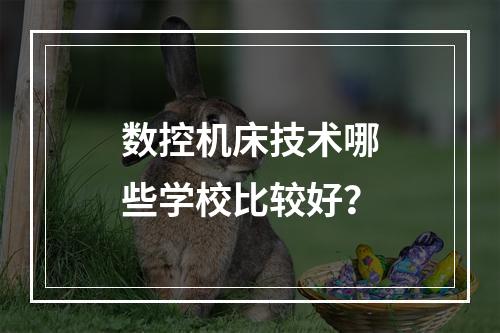 数控机床技术哪些学校比较好？