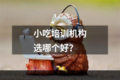 小吃培训机构选哪个好？