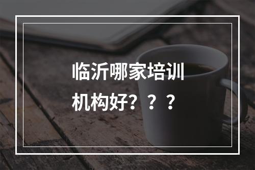 临沂哪家培训机构好？？？