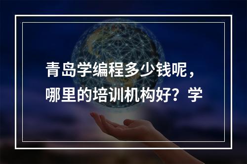 青岛学编程多少钱呢，哪里的培训机构好？学