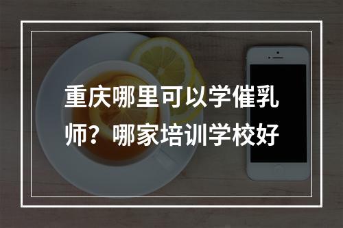 重庆哪里可以学催乳师？哪家培训学校好