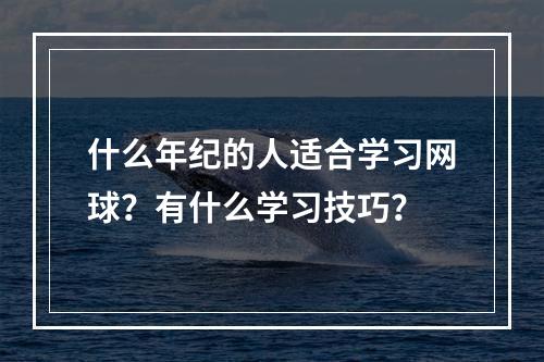 什么年纪的人适合学习网球？有什么学习技巧？