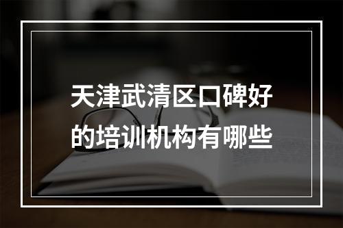 天津武清区口碑好的培训机构有哪些