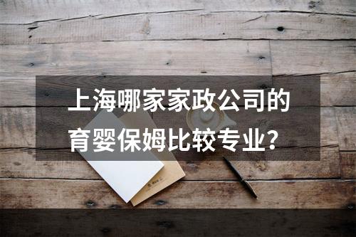 上海哪家家政公司的育婴保姆比较专业？