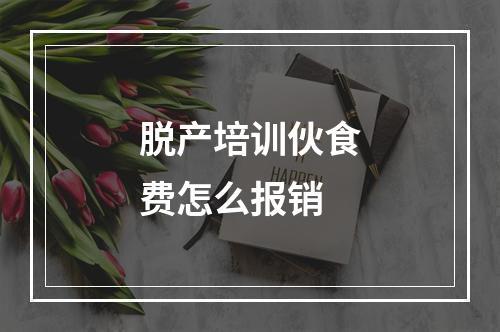 脱产培训伙食费怎么报销