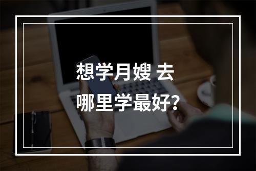 想学月嫂 去哪里学最好？