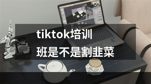 tiktok培训班是不是割韭菜