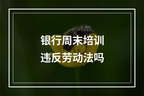 银行周末培训违反劳动法吗