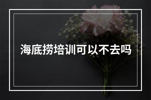 海底捞培训可以不去吗