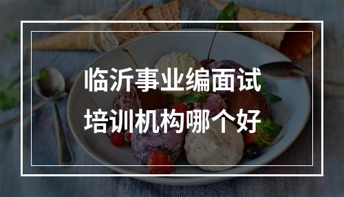 临沂事业编面试培训机构哪个好