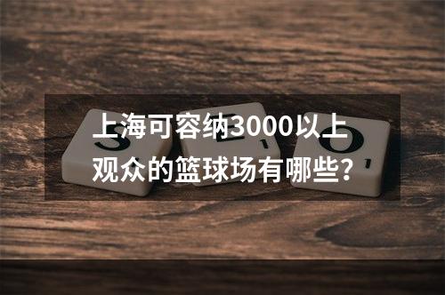 上海可容纳3000以上观众的篮球场有哪些？